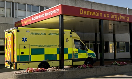 Ambulance in north Wales