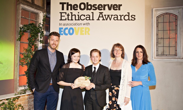 The winner of the Ecover Young Green Champions is Mama Margaret’s, Observer Ethical Awards 2014
