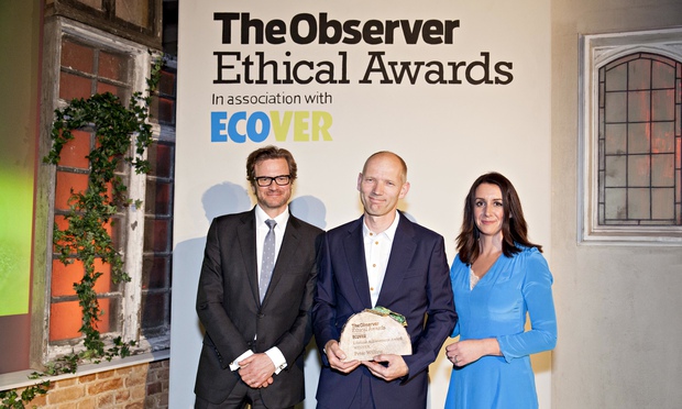 The Lifetime Achievement award goes to Peter Wilcox, Observer Ethical Awards 2014