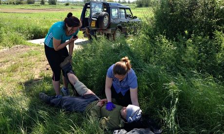 NGO workers at Safer Edge humanitarian security training