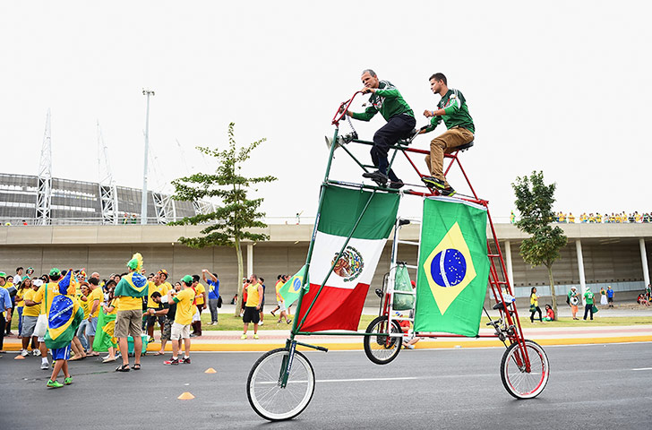 brazil versus mexico: Mexico fans