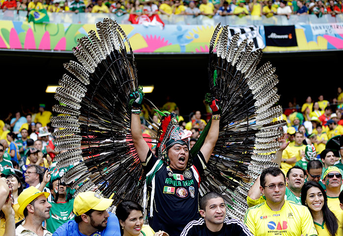 brazil versus mexico: Mexico fan