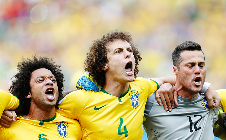 brazil versus mexico: Brazil national anthem