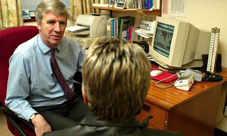 A GP with a patient