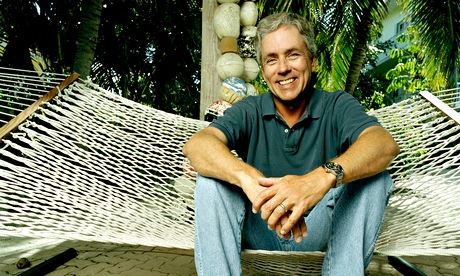 Carl Hiaasen at home in Florida