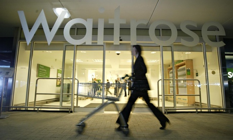 Shopping at a Waitrose store
