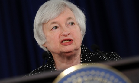 Federal Reserve Chair Janet Yellen speaks during a news conference at the Federal Reserve in Washington, Wednesday, June 18, 2014.