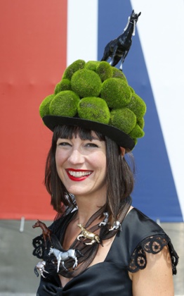 A horse-themed hat on Ladies' Day Royal Ascot.