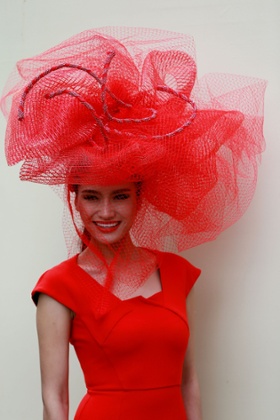 Ladies' Day hat fashions.