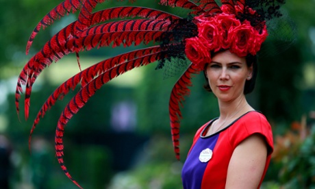 Ladies' Day hat fashions.