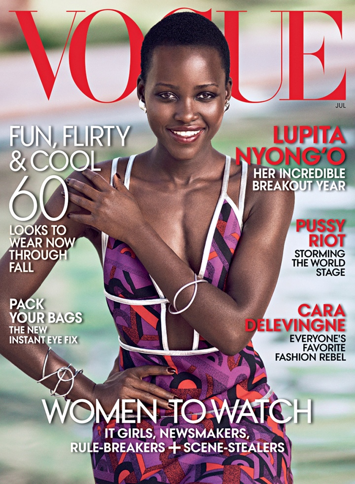 Lupita on Vogue cover Photograph: mikael jansson/Conde Nast