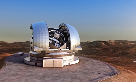 Artist's impression of the European Extremely Large Telescope