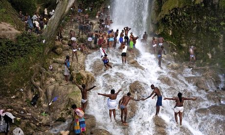 Voodoo and Catholic pilgrims Haiti