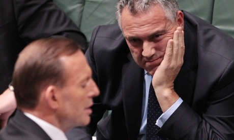 Hockey and Abbott brainstorm in question time.