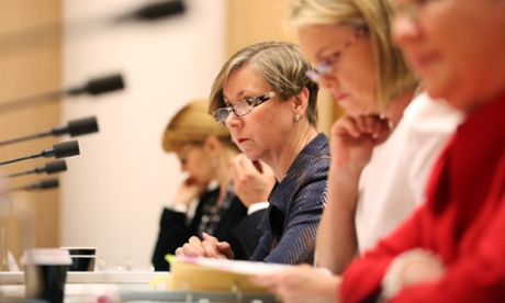 Jane Halton Secretary of the Department of Health during the Senate Community Affairs Legislation Committee at Parliament House in Canberra, Monday June, 2, 2014.