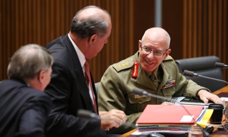 General David Hurley Chief of Defence Force during the Foreign Affairs, Defence and Trade Legislation Committee at Parliament House in Canberra, Monday June, 2, 2014.