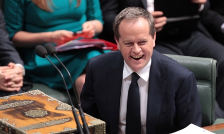 Opposition leader Bill Shorten during house of representatives question time at Parliament House in Canberra, Monday June, 2, 2014.