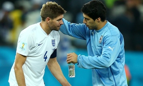 Luis Suárez and Steven Gerrard