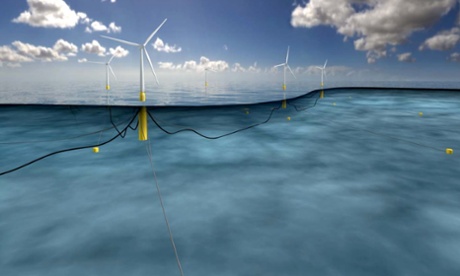 Hywind floating wind turbine prototype in Scotland