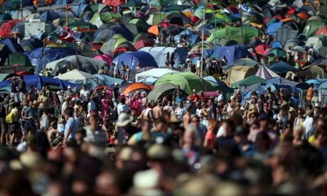 The Glastonbury Festival at Worthy Farm, which started in 1970, is now one of the largest music festivals in the world.