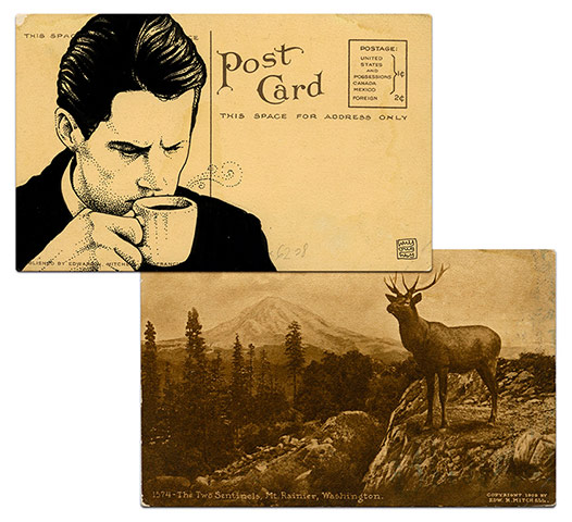 Twin Peaks postcards: Twin Peaks postcards by graphic artist Paul Willoughby