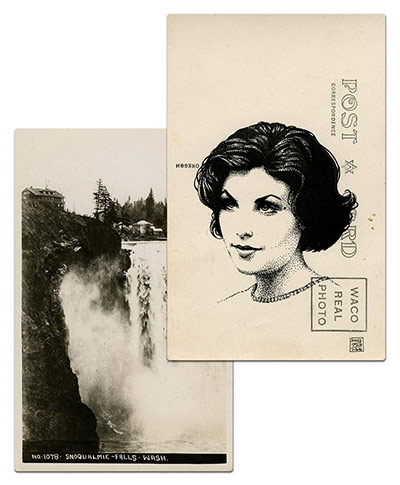 Twin Peaks postcards: Twin Peaks postcards by graphic artist Paul Willoughby