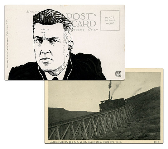 Twin Peaks postcards: Twin Peaks postcards by graphic artist Paul Willoughby