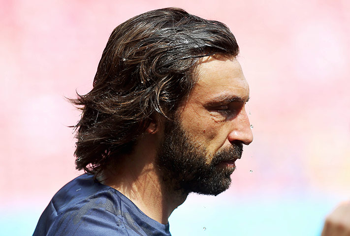 Italy v Costa Rica: Italy's Andrea Pirlo before the match against Costa Rica
