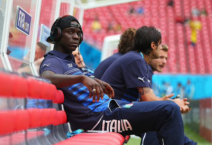 Italy v Costa Rica: Mario Balotelli of Italy looks cool prior to the game against Costa Ric