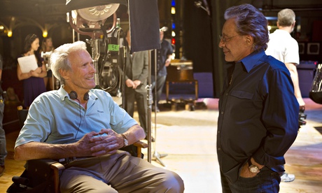 Clint Eastwood, 84, with the singer Frankie Valli on the set of Jersey Boys.