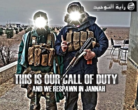 An Isis propaganda photograph.