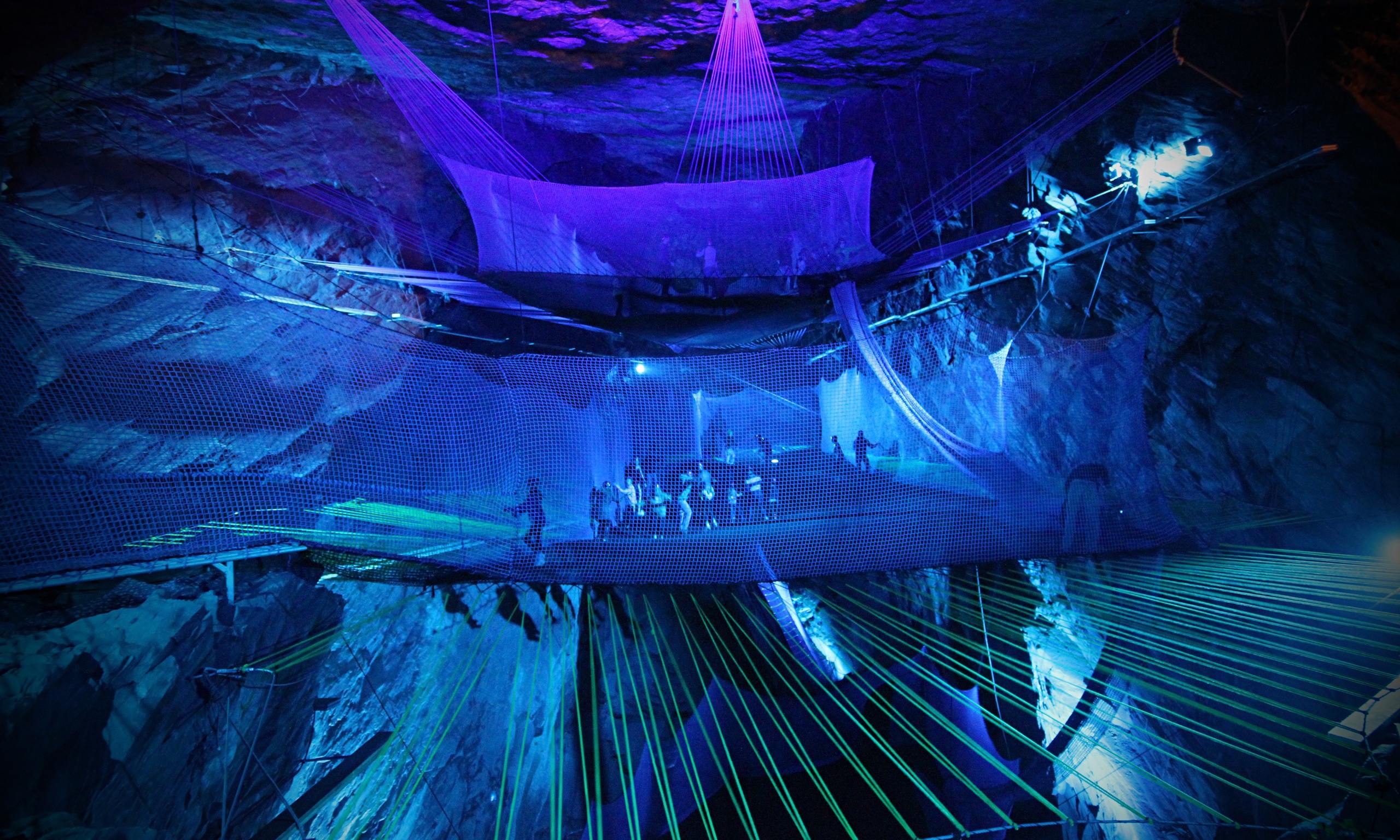 Bounce Below: why a trampoline fun palace in a Welsh mine is pure art
