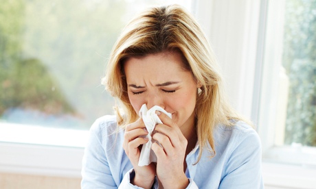 Hay fever nose blowing