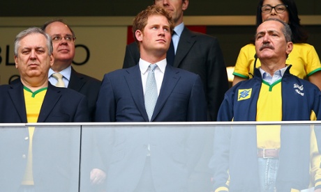 Prince Harry in the crowd