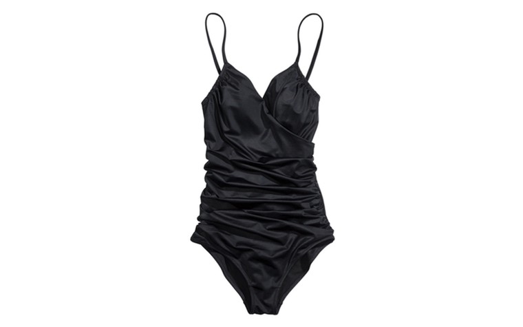 Swimwear: Swimwear - ruched shaping black swimsuit by H&M