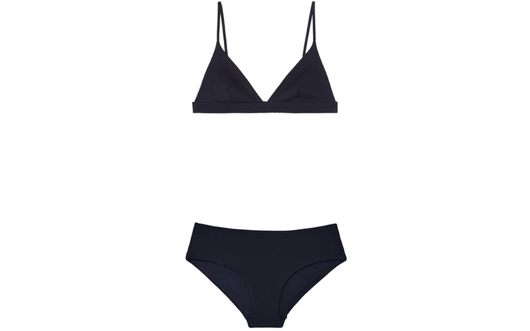 Swimwear: Swimwear - navy triangle bikini by Cos