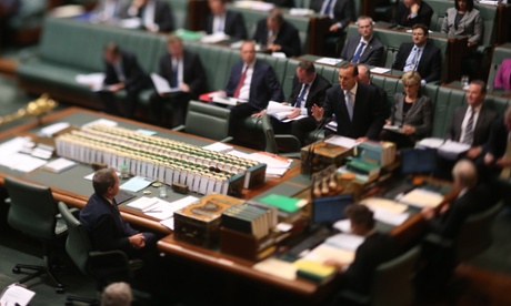 Carbon tax repeal remains top of mind in parliament today.