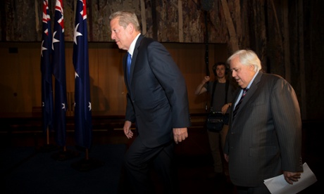 Former US vice president Al Gore and Palmer.