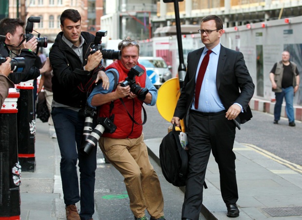 Andy Coulson, former News of the World Editor arrives at the Old Bailey