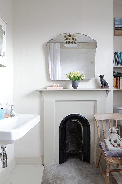 Space gallery: Painted fireplace