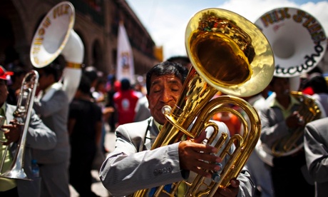 Brass band in Ayacucho Peru