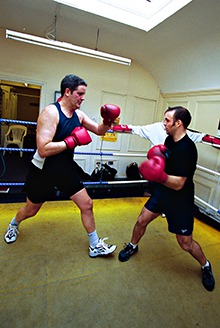 Stephen Moss, back in his boxing days