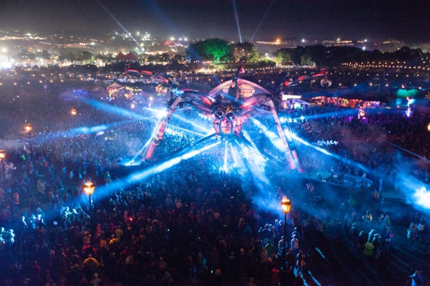 Nero DJs inside the Arcadia spider