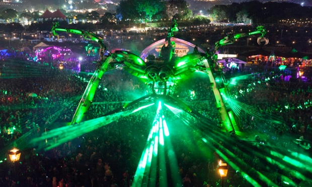 Nero DJs inside the Arcadia spider