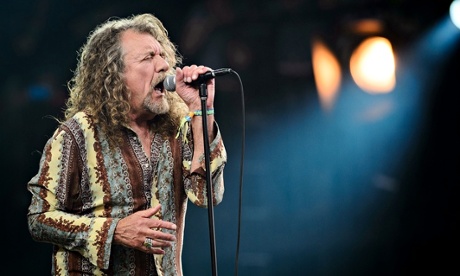 Robert Plant on the Glastonbury pyramid stage