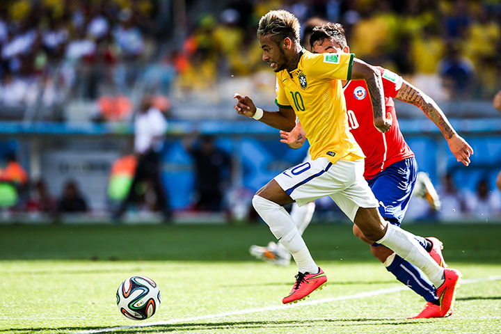 brazil v chile: Neymar