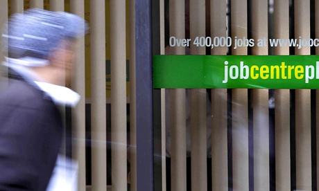 UK underemployment – a man passing a Jobcentre 