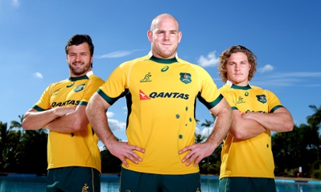 Stephen Moore, Adam Ashley-Cooper and Michael Hooper