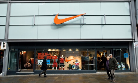 Nike store front Manchester city centre UK