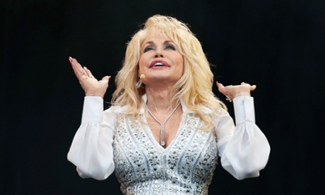Dolly Parton at Glastonbury: sparkled despite Kay Burley's mud-slinging